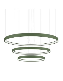 Thoro Żyrandol RIO 3 55/78/110 zielona oliwka LED 4000K TH.382