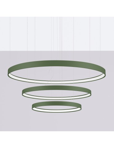 Thoro Żyrandol RIO 3 55/78/110 zielona oliwka LED 4000K TH.382 - produkt 2