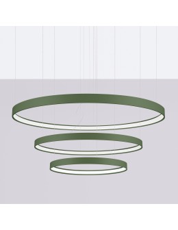 Thoro Żyrandol RIO 3 55/78/110 zielona oliwka LED 4000K TH.382 - produkt 2