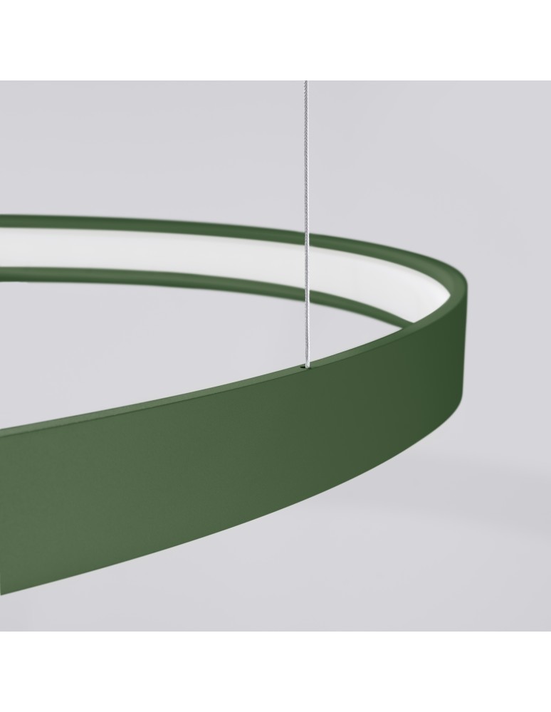 Pendant lamps circles - Thoro Chandelier RIO 3 55/78/110 green olive LED 4000K TH.382 - product kolory-swiatla.pl 6