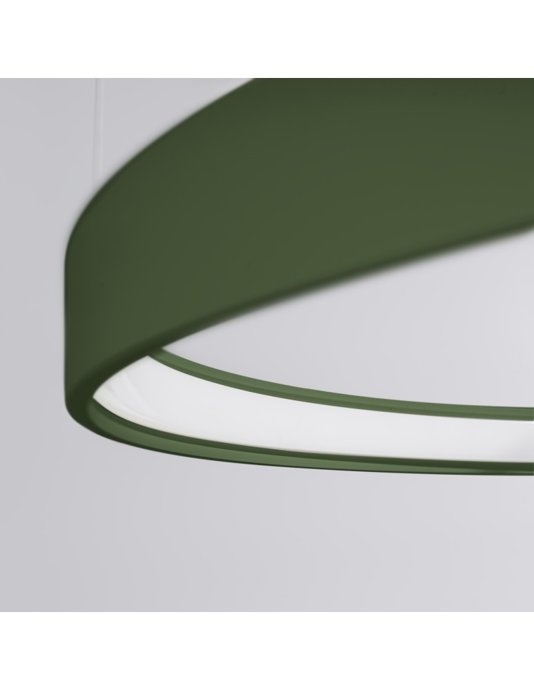 Pendant lamps circles - Thoro Chandelier RIO 3 55/78/110 green olive LED 4000K TH.382 - product kolory-swiatla.pl 7
