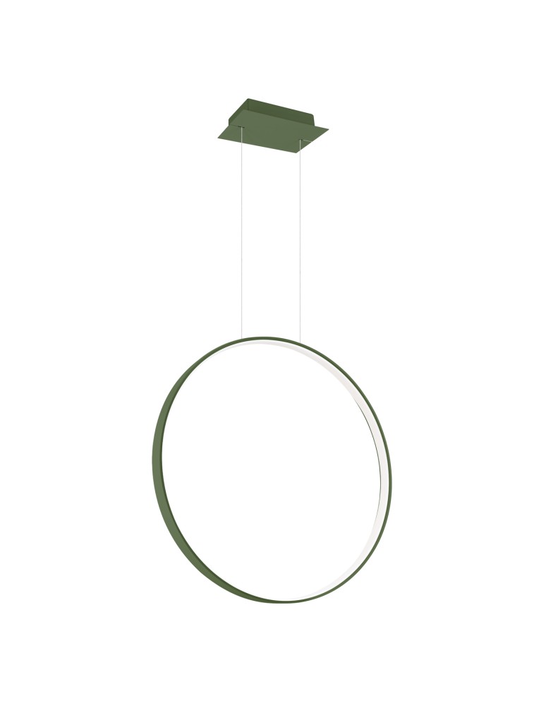 Pendant lamps circles - Thoro pendant lamp RIO 55 green olive LED 3000K TH.383 - product kolory-swiatla.pl 1