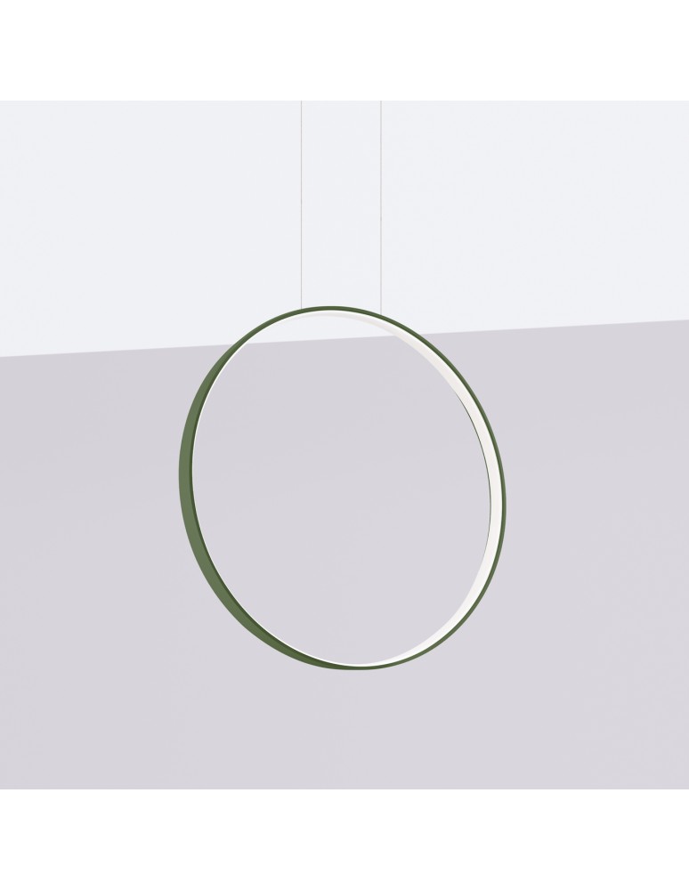 Pendant lamps circles - Thoro pendant lamp RIO 55 green olive LED 3000K TH.383 - product kolory-swiatla.pl 2