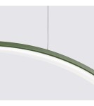 Thoro Lampa wisząca RIO 55 zielona oliwka LED 3000K TH.383