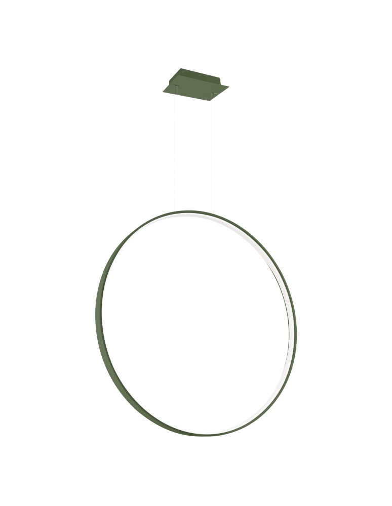 Pendant lamps circles - Thoro pendant lamp RIO 78 green olive LED 3000K TH.384 - product kolory-swiatla.pl 1