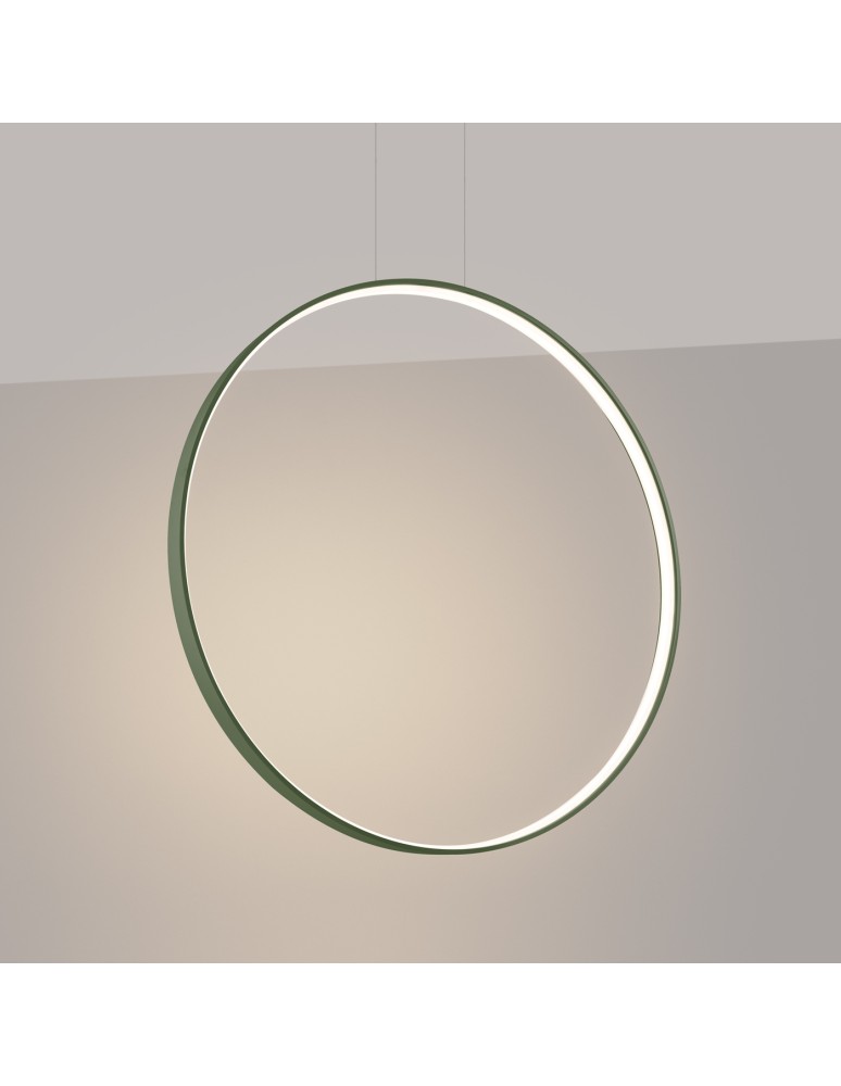 Pendant lamps circles - Thoro pendant lamp RIO 78 green olive LED 3000K TH.384 - product kolory-swiatla.pl 3