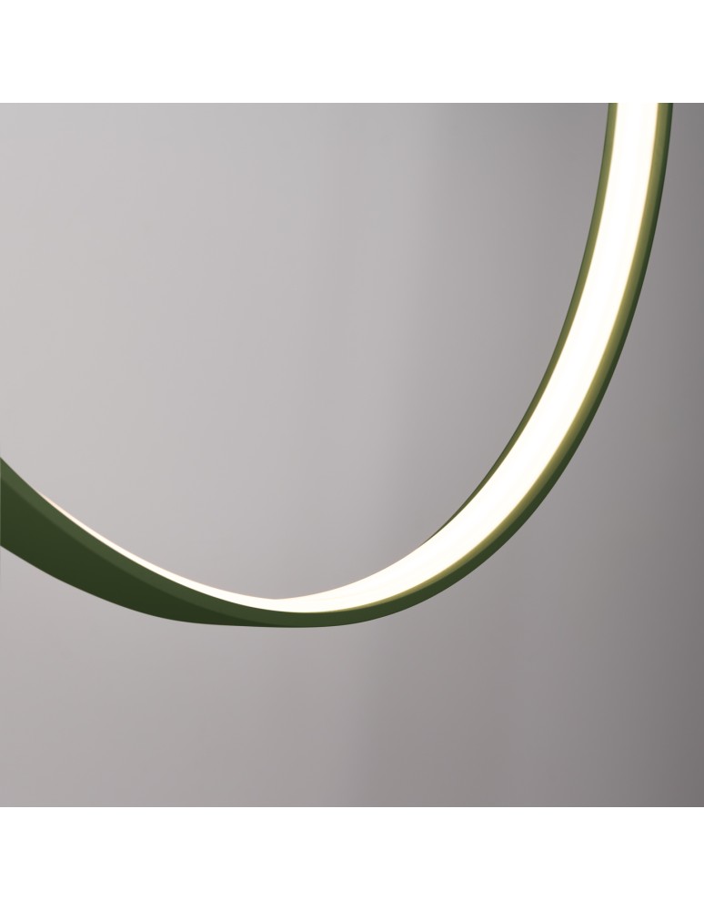 Pendant lamps circles - Thoro pendant lamp RIO 78 green olive LED 3000K TH.384 - product kolory-swiatla.pl 7