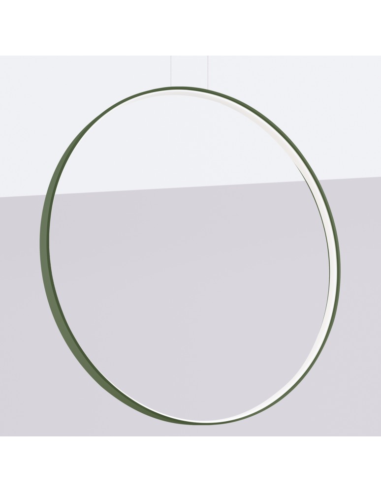 Pendant lamps circles - Thoro pendant lamp RIO 110 green olive LED 3000K TH.385 - product kolory-swiatla.pl 2