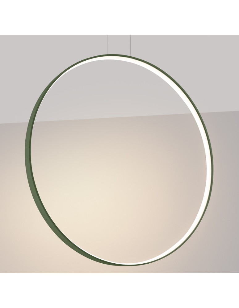 Pendant lamps circles - Thoro pendant lamp RIO 110 green olive LED 3000K TH.385 - product kolory-swiatla.pl 3