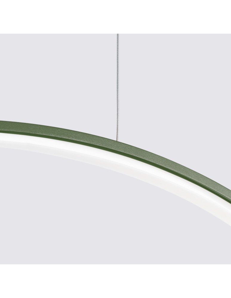 Pendant lamps circles - Thoro pendant lamp RIO 55 green olive LED 4000K TH.386 - product kolory-swiatla.pl 4