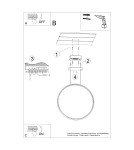 Pendant lamps circles - Thoro pendant lamp RIO 55 green olive LED 4000K TH.386 - product 11