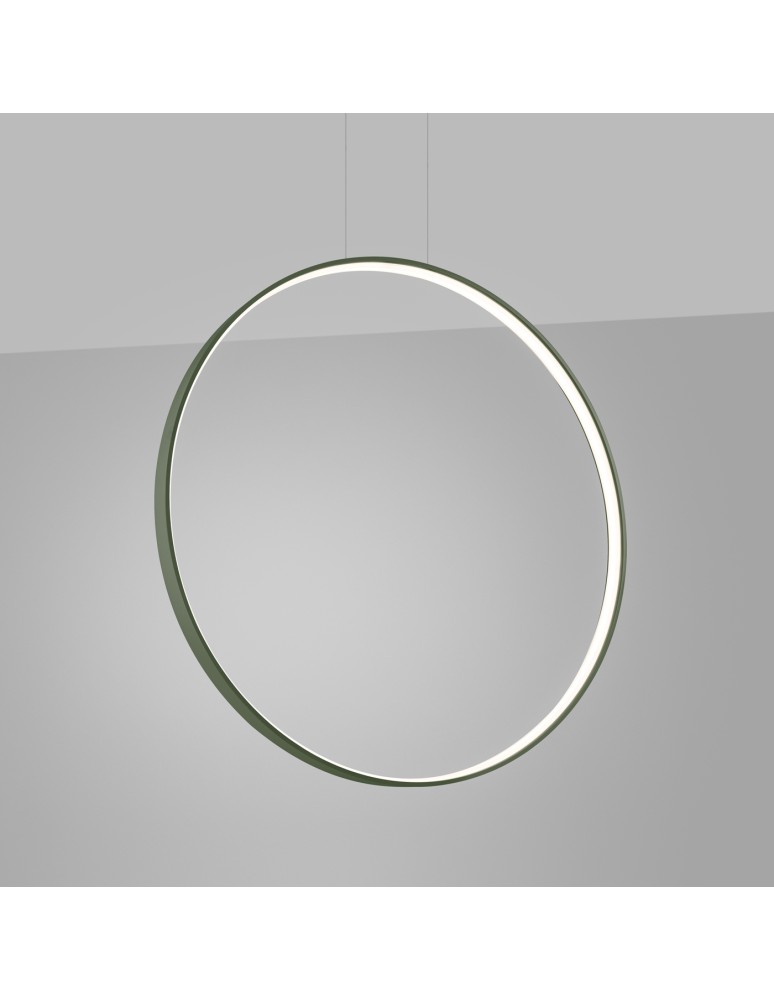 Pendant lamps circles - Thoro pendant lamp RIO 78 green olive LED 4000K TH.387 - product kolory-swiatla.pl 3