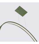 Pendant lamps circles - Thoro pendant lamp RIO 78 green olive LED 4000K TH.387 - product 6