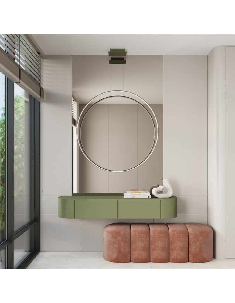 Pendant lamps circles - Thoro pendant lamp RIO 78 green olive LED 4000K TH.387 - product kolory-swiatla.pl 13