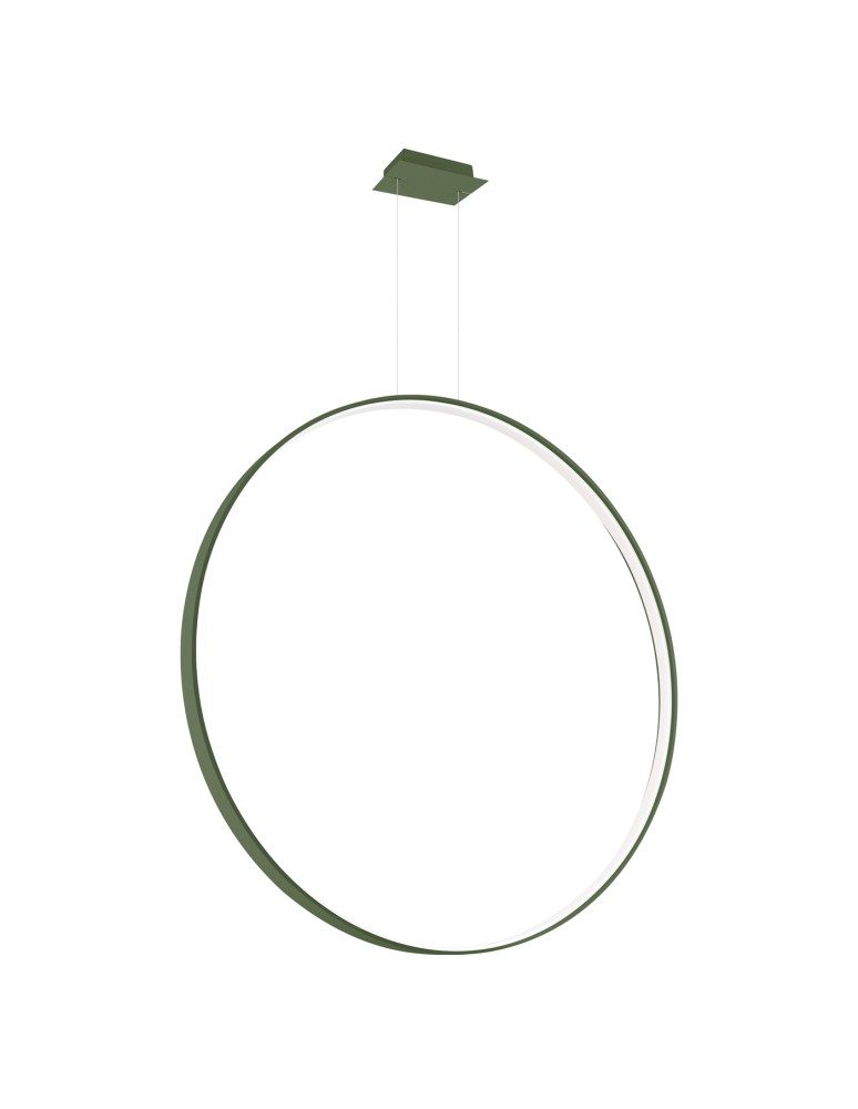 Pendant lamps circles - Thoro pendant lamp RIO 110 olive green LED 4000K TH.388 - product kolory-swiatla.pl 1