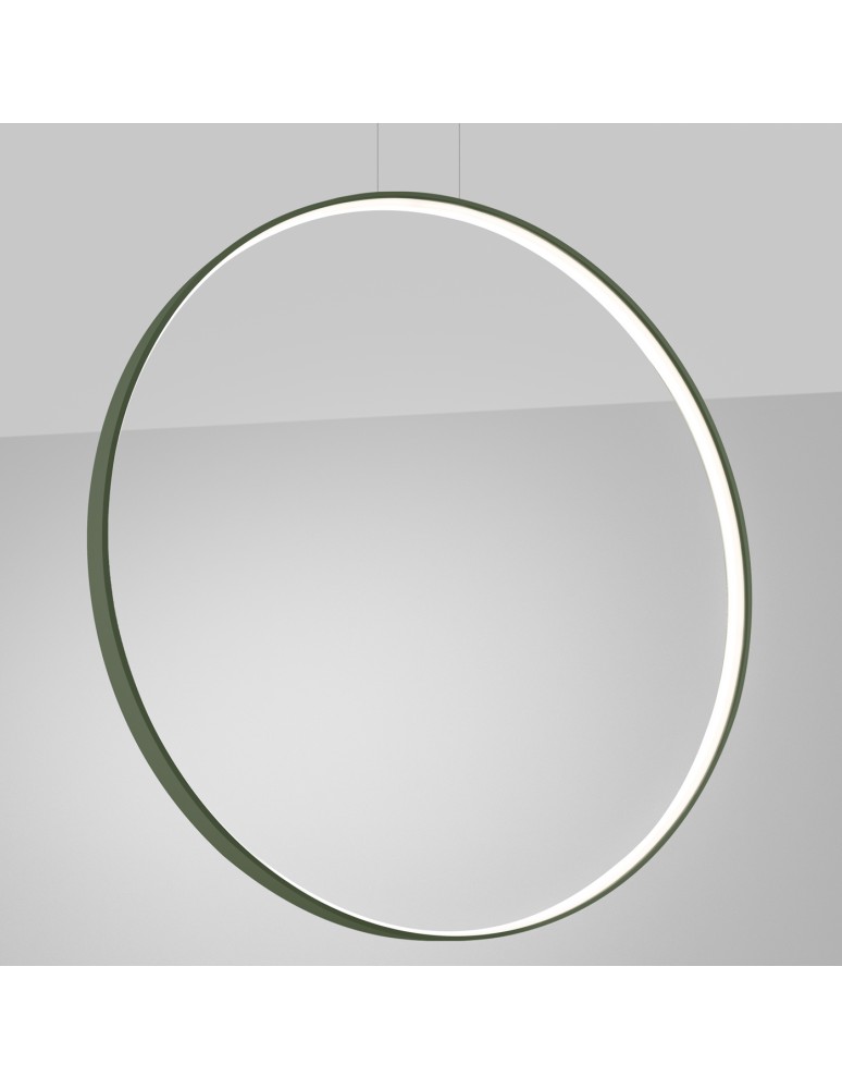 Pendant lamps circles - Thoro pendant lamp RIO 110 olive green LED 4000K TH.388 - product kolory-swiatla.pl 3