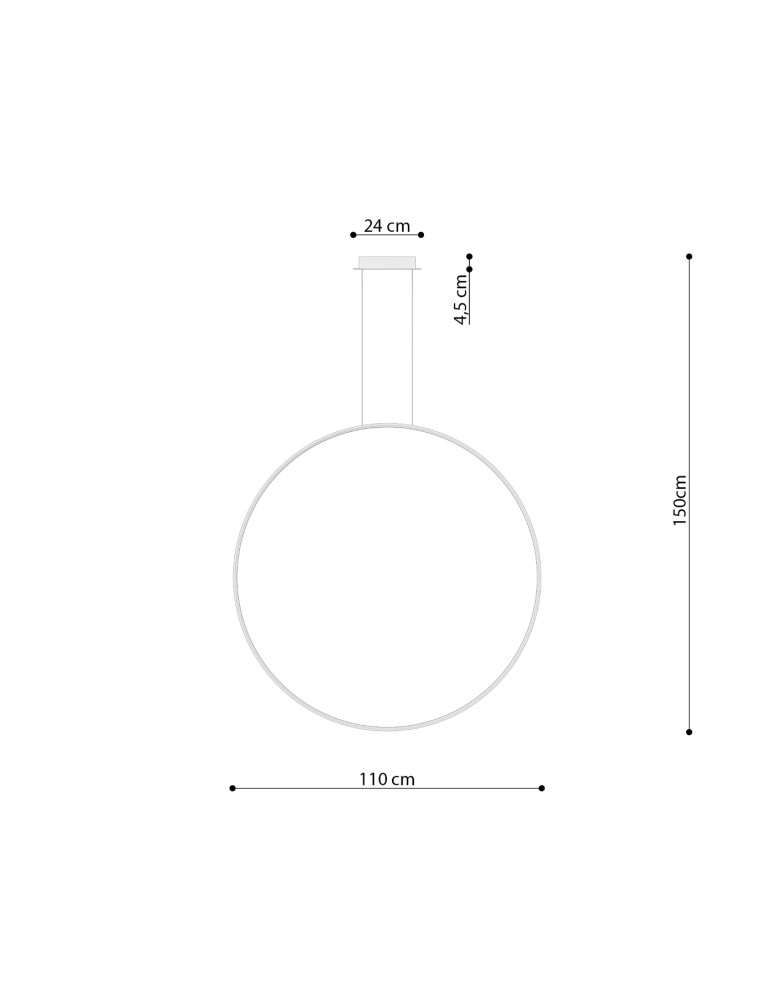 Pendant lamps circles - Thoro pendant lamp RIO 110 olive green LED 4000K TH.388 - product kolory-swiatla.pl 9