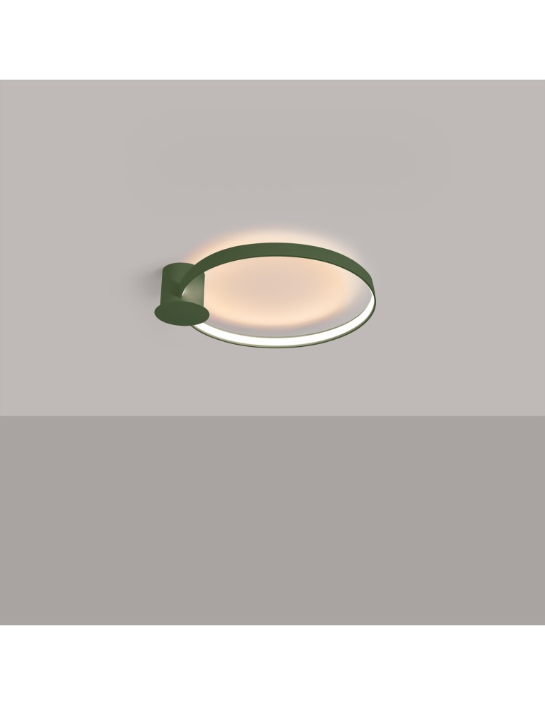 Ring ceiling lamps - Thoro Plafond RIO 55 olive green LED 3000K TH.389 - product kolory-swiatla.pl 3