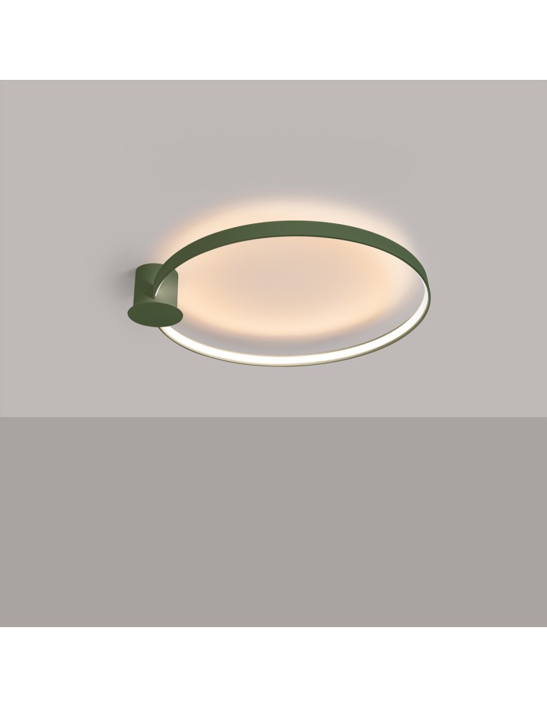 Ring ceiling lamps - Thoro Plafond RIO 78 olive green LED 3000K TH.390 - product kolory-swiatla.pl 3