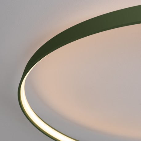 Thoro Plafon RIO 78 zielony oliwkowy LED 3000K TH.390