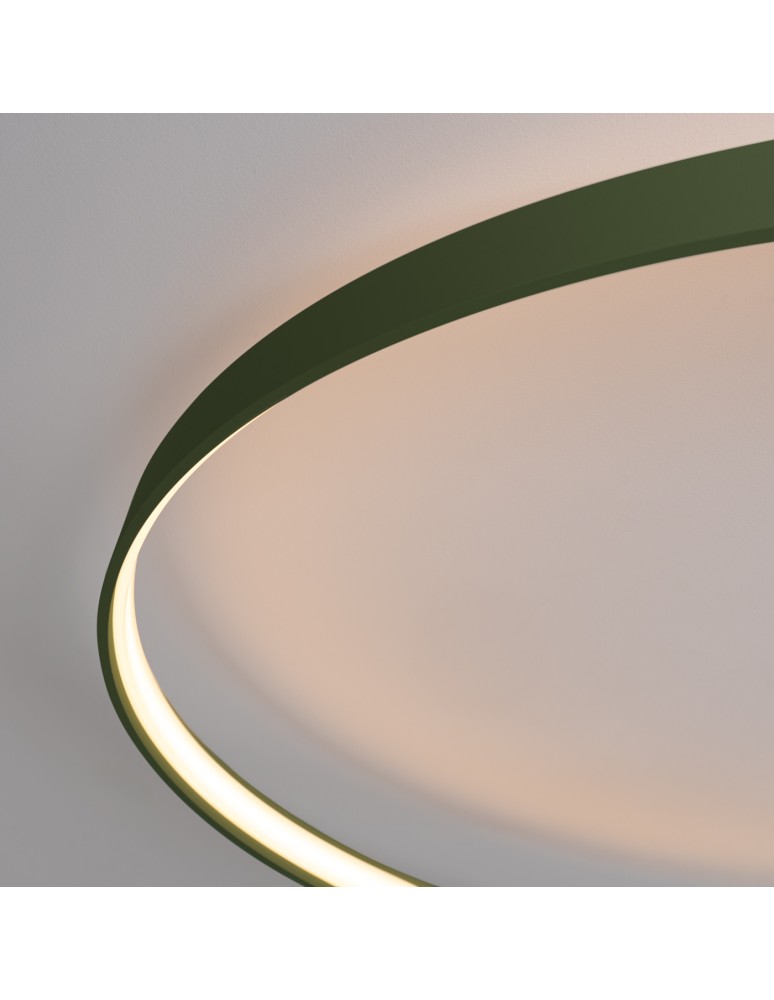 Ring ceiling lamps - Thoro Plafond RIO 78 olive green LED 3000K TH.390 - product kolory-swiatla.pl 8