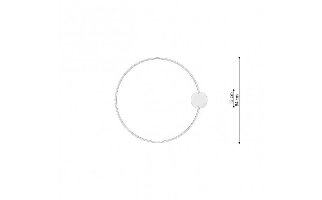 Thoro Plafon RIO 78 zielony oliwkowy LED 3000K TH.390