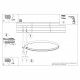 Thoro Plafon RIO 78 zielony oliwkowy LED 3000K TH.390