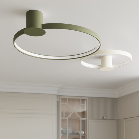 Thoro Plafon RIO 78 zielony oliwkowy LED 3000K TH.390