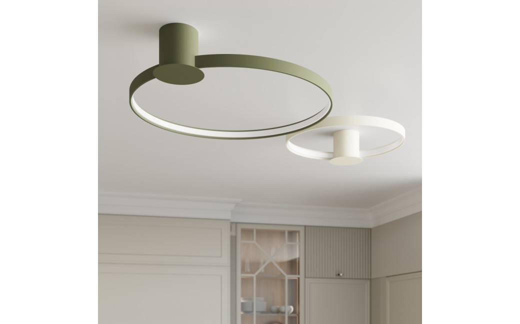 Thoro Plafon RIO 78 zielony oliwkowy LED 3000K TH.390