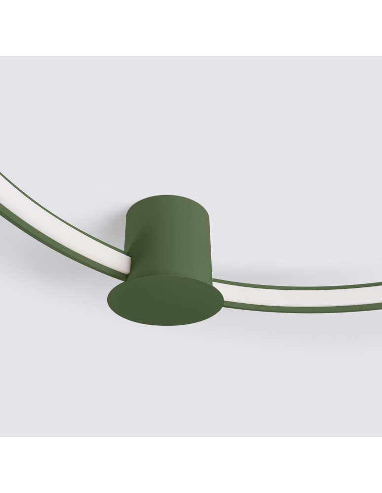 Ring ceiling lamps - Thoro Plafond RIO 110 olive green LED 3000K TH.391 - product kolory-swiatla.pl 4