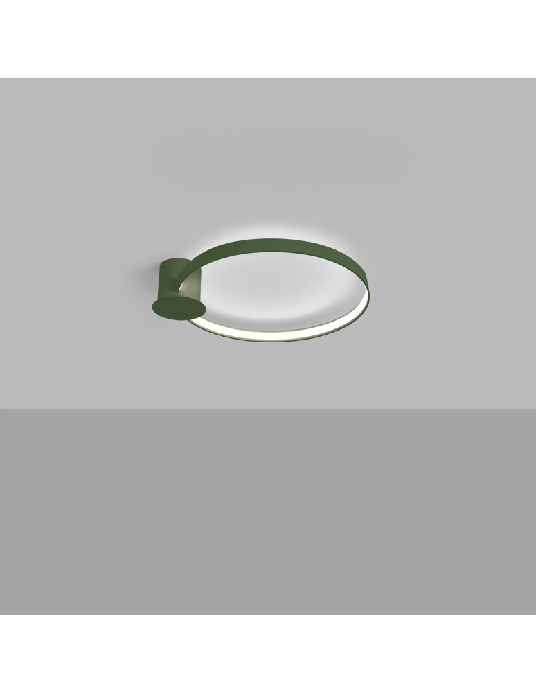 Ring ceiling lamps - Thoro Plafond RIO 55 olive green LED 4000K TH.392 - product kolory-swiatla.pl 3