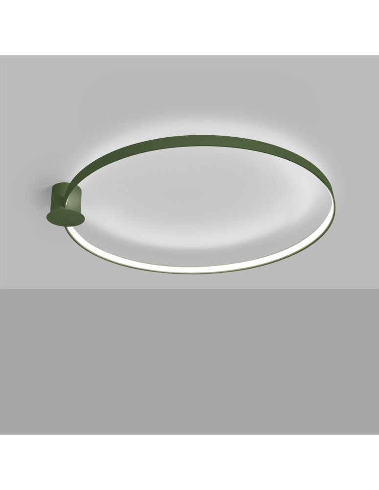 Ring ceiling lamps - Thoro Plafond RIO 110 olive green LED 4000K TH.394 - product kolory-swiatla.pl 3
