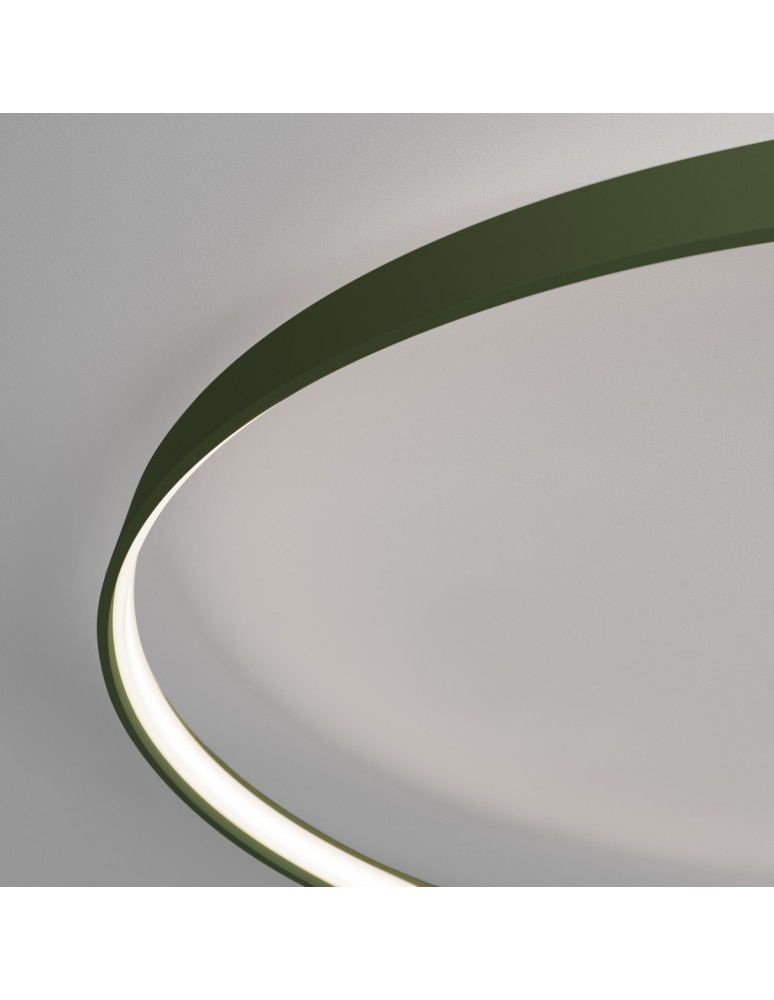Ring ceiling lamps - Thoro Plafond RIO 110 olive green LED 4000K TH.394 - product kolory-swiatla.pl 8