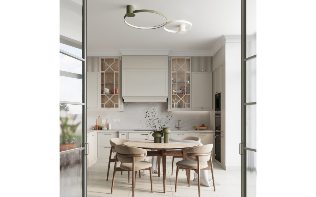 Thoro Plafon RIO 110 zielony oliwkowy LED 4000K TH.394