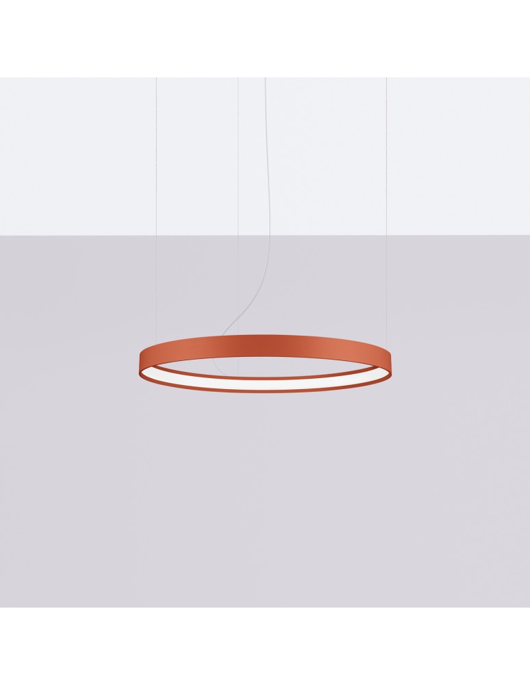 Pendant lamps circles - Thoro Chandelier RIO 55 ochre red LED 3000K TH.395 - product kolory-swiatla.pl 2