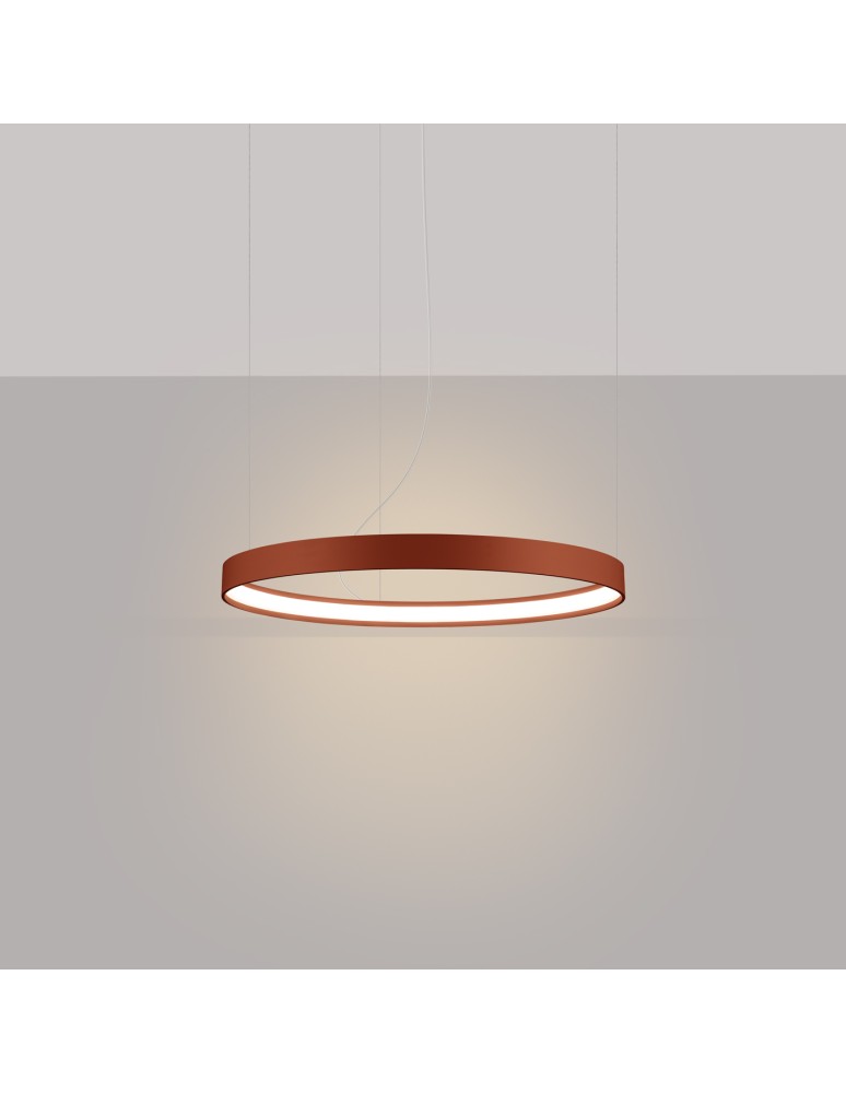 Pendant lamps circles - Thoro Chandelier RIO 55 ochre red LED 3000K TH.395 - product kolory-swiatla.pl 3