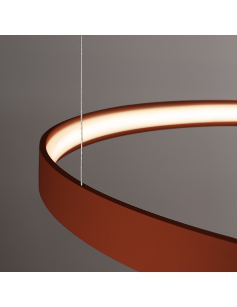 Pendant lamps circles - Thoro Chandelier RIO 55 ochre red LED 3000K TH.395 - product kolory-swiatla.pl 4