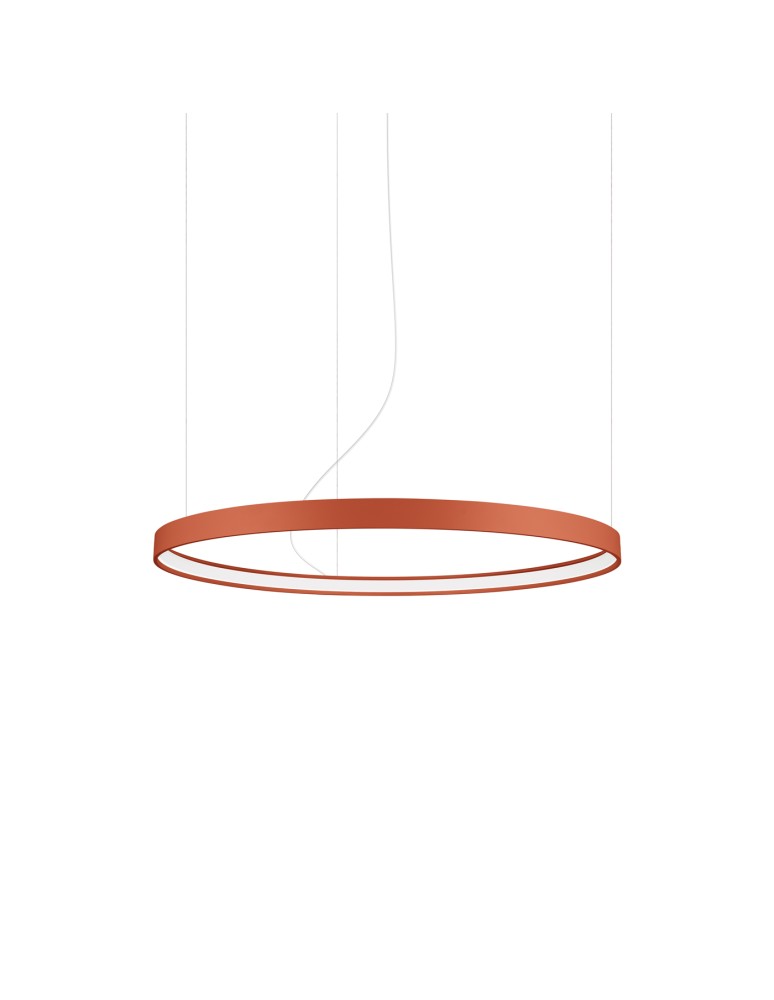 Pendant lamps circles - Thoro Chandelier RIO 78 ochre red LED 3000K TH.396 - product kolory-swiatla.pl 1