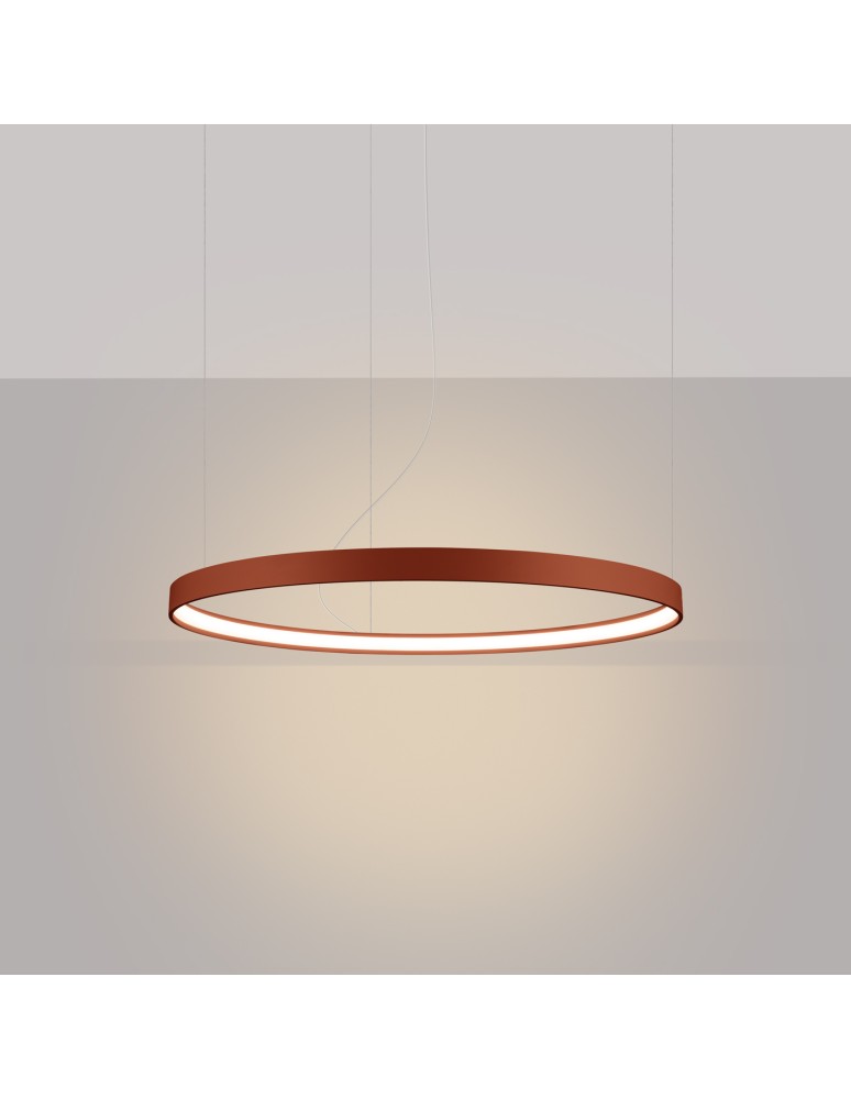 Pendant lamps circles - Thoro Chandelier RIO 78 ochre red LED 3000K TH.396 - product kolory-swiatla.pl 3