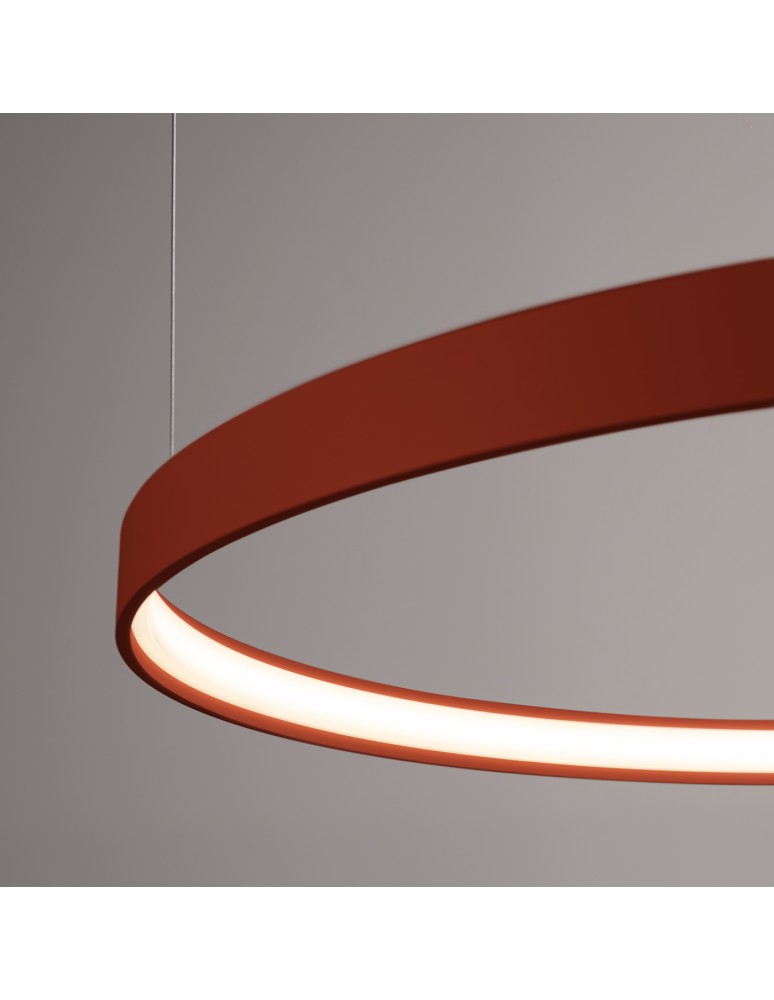 Pendant lamps circles - Thoro Chandelier RIO 78 ochre red LED 3000K TH.396 - product kolory-swiatla.pl 5