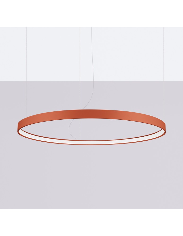 Pendant lamps circles - Thoro Chandelier RIO 110 ochre red LED 3000K TH.397 - product kolory-swiatla.pl 2