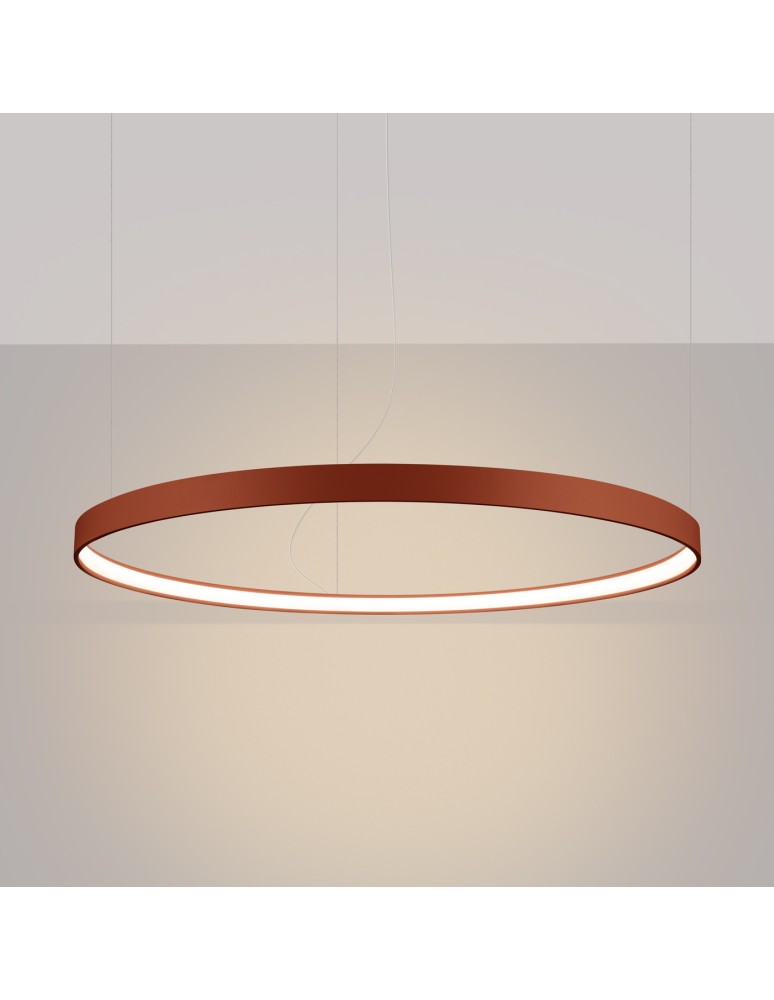 Pendant lamps circles - Thoro Chandelier RIO 110 ochre red LED 3000K TH.397 - product kolory-swiatla.pl 3