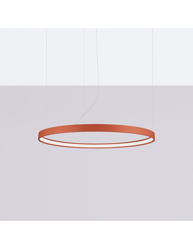 Pendant lamps circles - Thoro Chandelier RIO 78 ochre red LED 4000K TH.399 - product kolory-swiatla.pl 2