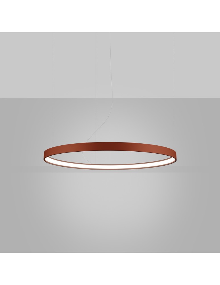 Pendant lamps circles - Thoro Chandelier RIO 78 ochre red LED 4000K TH.399 - product kolory-swiatla.pl 3
