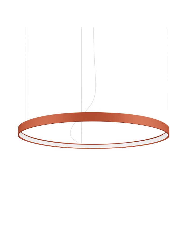 Pendant lamps circles - Thoro Chandelier RIO 110 ochre red LED 4000K TH.400 - product kolory-swiatla.pl 1