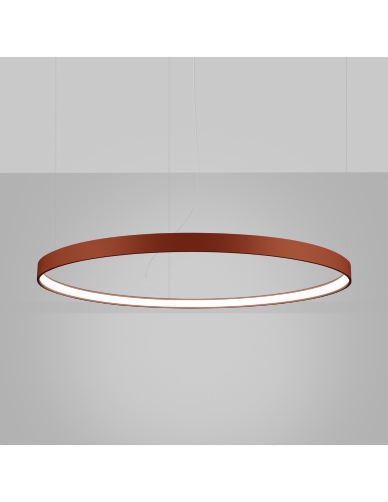 Pendant lamps circles - Thoro Chandelier RIO 110 ochre red LED 4000K TH.400 - product kolory-swiatla.pl 3