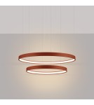 Pendant lamps circles - Thoro Chandelier RIO 2 55/78 ochre red LED 3000K TH.401 - product 3