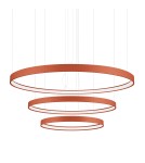 Pendant lamps circles - Thoro Chandelier RIO 3 55/78/110 ochre red LED 3000K TH.402 - product 1
