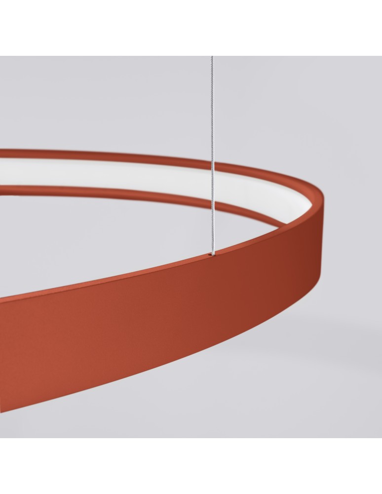Pendant lamps circles - Thoro Chandelier RIO 2 55/78 ochre red LED 4000K TH.403 - product kolory-swiatla.pl 6