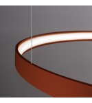 Pendant lamps circles - Thoro Chandelier RIO 3 55/78/110 ochre red LED 4000K TH.404 - product 4